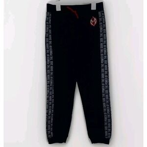 Star Wars Boys Joggers Size L Sweatpants NWOT Black Embroidered